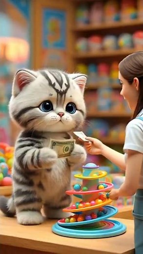 Rainbow Marble Tower Time — Cute Cat Whiskers’ Spiral Adventure! 🌈🌀