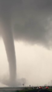 Massive pipe of a #tornado blows out the engine of the dominator Fore on approach to Palo Duro Canyon, Texas north of Silverton. Never stop chasing RIP Dominator Fore | Reed Timmer Extreme Meteorologist