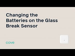 Changing the Batteries on the Glass Break Sensor