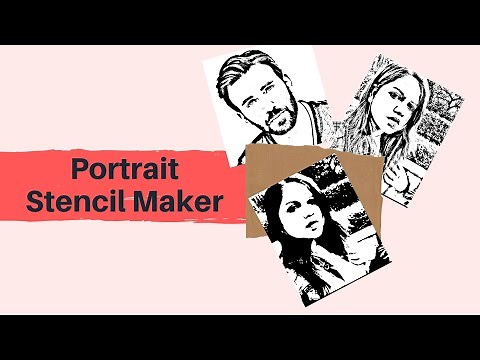 Portrait Paper Cutting Stencil || Picture Stencil Maker