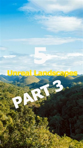 🌍 5 Landscapes That Look Straight Out of a Sci-Fi Movie 🤯 You won't believe these are REAL places on Earth: 🍫 Chocolate Hills, Philippines – Over 1,200 mysterious cone-shaped hills that turn brown in dry season! ☃️ Snow Monsters, Mount Zao, Japan – Trees turned into frozen creatures by icy winds. 🔥 Darvaza Gas Crater, Turkmenistan – A fiery pit that's been burning for 50 years! ❄️ Vatnajökull Ice Caves, Iceland – Step inside a glowing blue glacier. 🧡 Bryce Canyon, USA – Natural rock spires 