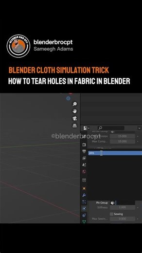 BLENDER CLOTH SIMULATION HACK