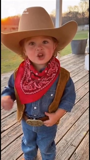 little cowboy with big manners — the cutest lesson you’ll hear today 🤠💛 This tiny cowboy’s out here reminding us that manners aren’t just for Sundays — they’re how you show folks you’re glad they’re in your world. Sweetness, wisdom, and a hat that’s bigger than his whole head… I mean, how do you scroll past that? #joyscroll #southerntoddler #cowboylife #countrykids #sweetmoments #cutereels #AI – created with Sora AI | JoyScroll