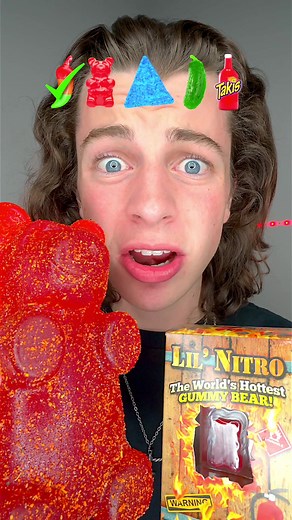 Giant Spicy Gummies ASMR 🥵 #fyp