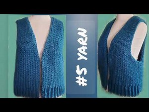 The Ultimate Loom Knitted Bulky Vest-free pattern