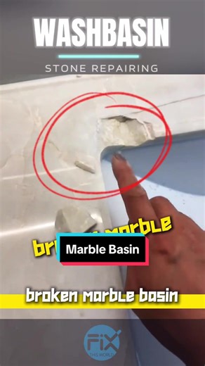 DIY Marble Washbasin Repair Guide