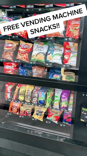Free snacks from the vending machine!! #fyp #vendingmachine | Vending Machine