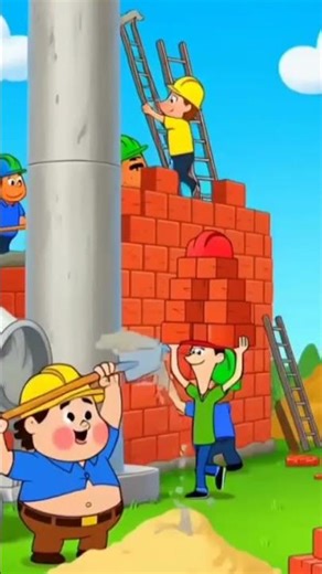 Cartoon Characters Building a Cardboard House 🏠📦 | Fun DIY Cartoon Story 😄