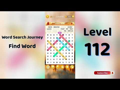 Word Search Journey Level 112 Answers | Find Word 🧩✨ | SolutionGuruji