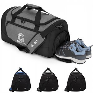 Gonex 30L Gym Bag for Men Women, Water-Resistant Sports Duffel Bag with Shoe Compartment & Wet Pocket for Fitness, Travel, Weekend Trips