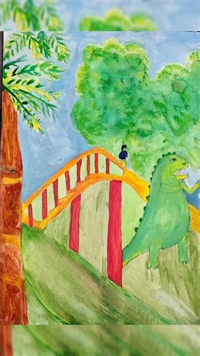 park Drawing | Easy Step by Step Drawing Tutorial |The Magic Pencil #painting