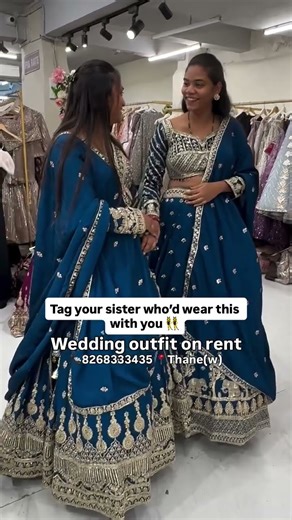 wedding outfits on rent 📞8268333435 📍Thane(w) #fashion #indianfashion #lehenga #wedding #mumbai