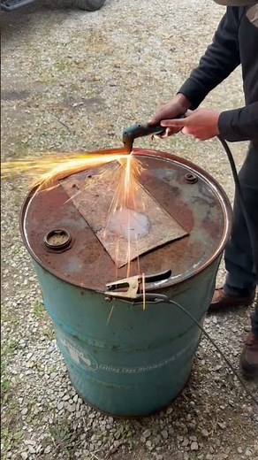 How to open a 55 gallon drum. #howto