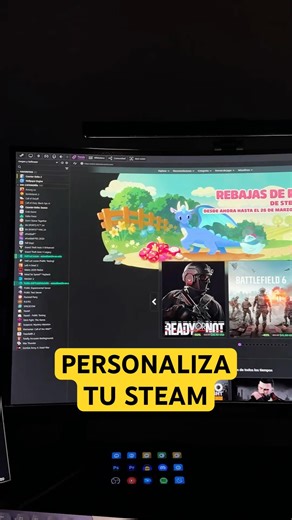 Customize your Steam setup to make it look much cuter 😻 #steam #pcgamer #setupgamer #pcgaming