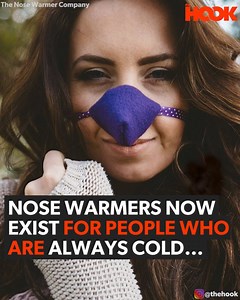 Know anyone who'd look good with a nose warmer? ❄️😂 | The Hook