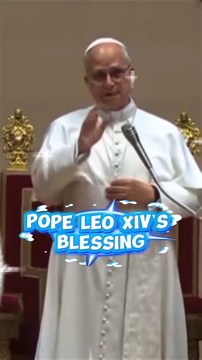 ✨The Apostolic Blessing of Pope Leo XIV