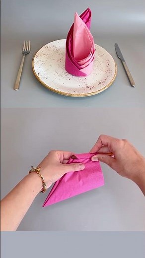 🔥 How to Fold a Napkin Like a Flame for Perfect Party Decor 🎉 | Quick and Easy Tutorial