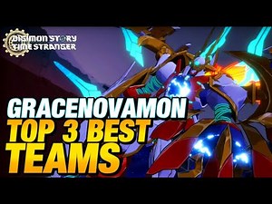 GRACENOVAMON Top 3 Best Teams | Digimon Story Time Stranger PS5 #DigmonTimeStranger