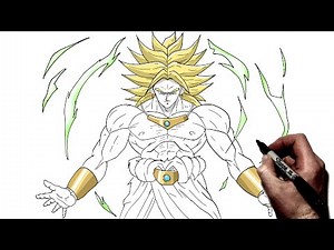How To Draw LL SSJ Broly | Step By Step | Dragon ball