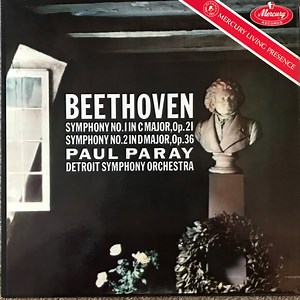 Beethoven / Paul Paray / Detroit Symphony Orchestra - Symphony No. 1 In C Major, Op. 21 / Symphony No. 2 In D Major, Op. 36