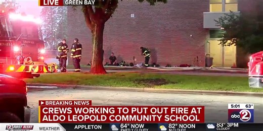 Fire at Aldo Leopold elementary school