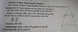 Converse of Basic Proportionality TheoremThe converse of Basic... | Filo