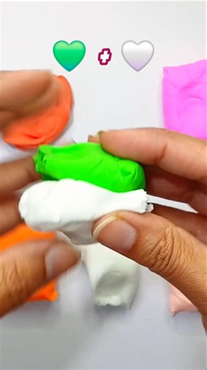 Clay Color Mixing ASMR - Color change Magic #clay #shorts #trending