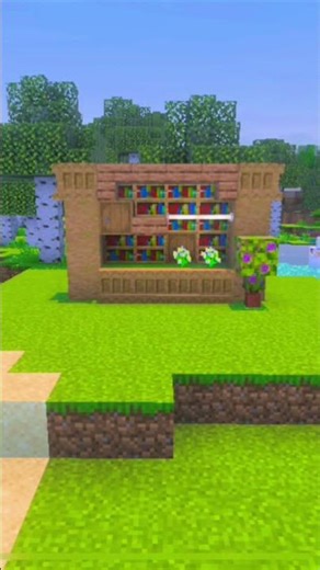 Minecraft Bookshelf Designs ☕️ #minecraft #shorts #minecraftbuilding #fyp