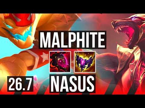 MALPHITE vs NASUS (TOP) | KR Challenger | 26.7
