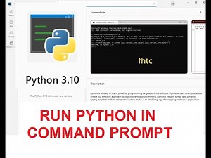 How To Run Python In Command Prompt and Install Python Package
