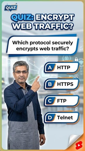 Computer Network Essentials MCQs # 58 | Secure Web Traffic Protocol HTTPS Explained