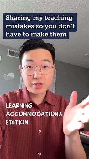 Edutopia on Instagram: "School of Practice Podcast Episode 9: How to Talk About (and Normalize) Learning Accommodations 🎧️⁠ ⁠ Comment “Podcast” and we’ll send the episode directly to you!⁠ ⁠ Having conversations about learning accommodations is important, but it can be tough to get them right. In this episode, elementary teacher @jeremiah.kim reflects on some of the missteps he made earlier in his career—so new teachers can learn from them!⁠ ⁠ If you’re still figuring out how to navigate these 