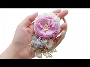 Baby Flower Headband Tutorial #8 - Fabric Flowers Burning Method