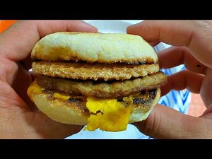 eat Stroopwafel Sausage McMuffin Sandwich