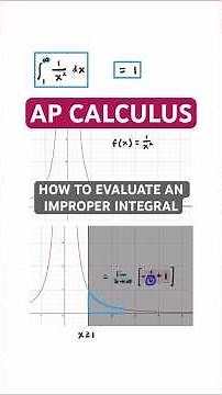 how to evaluate an improper integral #calculus #stem #maths #infinity #apcalc