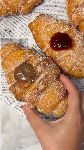 Croissant Shaped Donuts 🍩🥐
