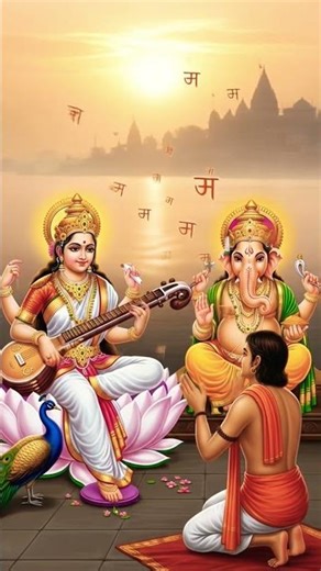 Ramcharitmanas Mangalacharan 🙏 Saraswati Ganesh Vandana | Hindi Meaning #Shorts