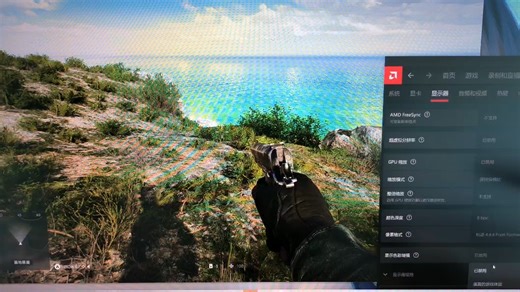 AMD驱动里显示器开启逼真的游戏体验，色彩更明艳
