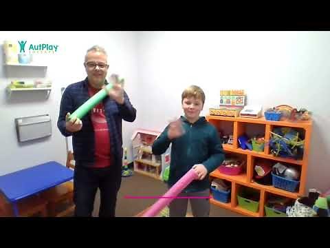 Pool Noodle Sword Fight Play Intervention