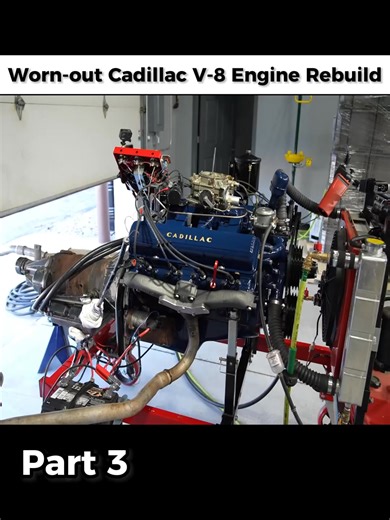 Worn-out Cadillac V-8 Engine Rebuild P3 #restoration #engine #rebuild #carengine #satisfying #fyp #foryou | Cadillac 425 Engine Rebuild