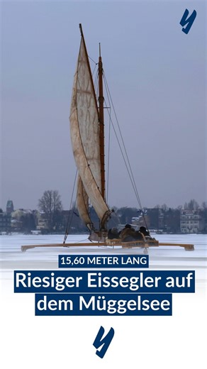 YACHT Magazin | 1,5-Tonnen-Eisyacht erstmals auf dem Müggelsee: Die Berliner Familie Sponholz hat ihre historische „Papagena“ nach zehn Jahren Wartezeit... | Instagram