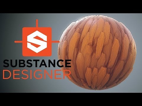 Substance Designer - Stylized Wood Bark Material