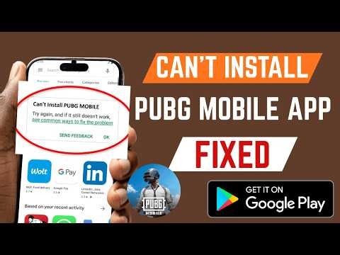 How To Fix Can't Install PUBG Mobile Game App From Google Play Store