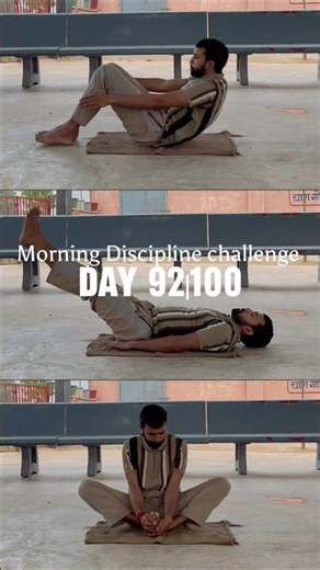 Day 92/100 Discipline challenge & Day 3/11 Hanuman Chalisa challenge #selfdiscipline #fitness