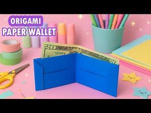 No Glue Origami Wallet | How to make a paper wallet