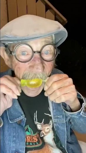 Grandpa’s First Jelly Fruit 🍍 #shorts