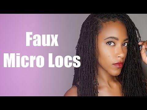 Crochet Faux Micro Locs Tutorial & Review | Jasmine Defined