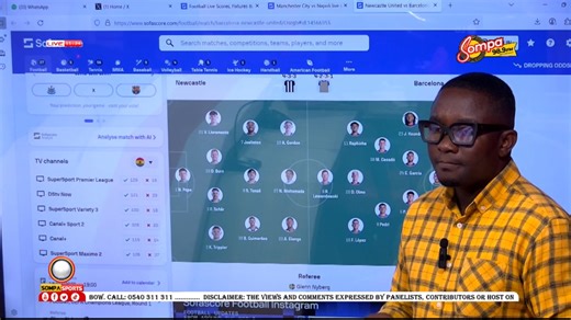 The height of Newcastle united attackers will cause a lot problem to Barcelona back line Hansi should be very careful by Vincent Ampaabeng Madridista #sompasunyani #UCL #sompasports #barcelona #newcastle | Sompa Fm Live