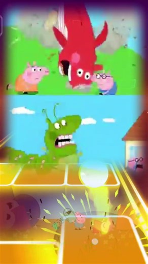 Peppa pig 🐖 Transformation dance song Tiles hop edm rush part 1#peppapig #shortvideotileshop