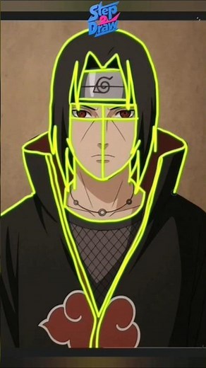 How to Draw Itachi Uchiha Step by Step | Naruto Anime Drawing #stepbystep #howtodraw #itachi